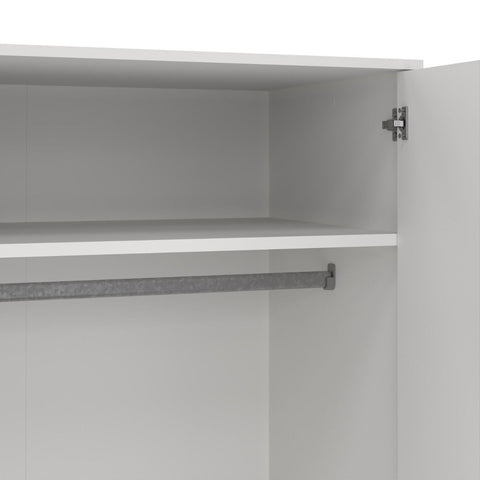 Elegant and Minimalistic Scandinavian Wardrobe with Oak Wooden Legs