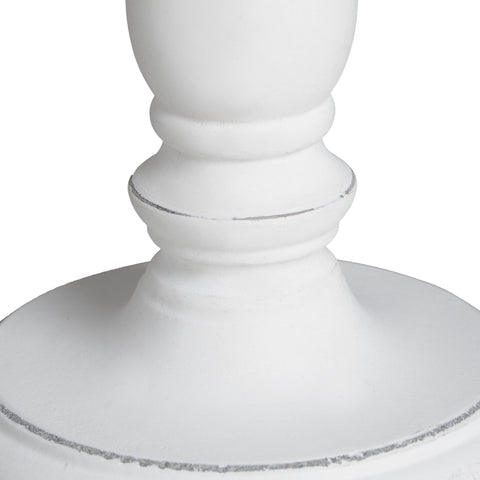 Elegant Oatmeal Linen Table Lamp with a Neutral Washed Wood Base