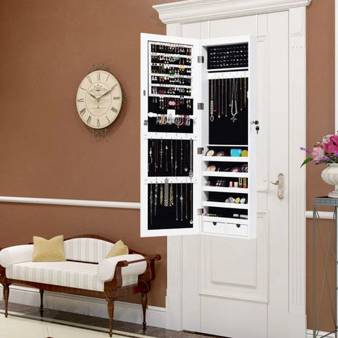 Mountable Jewellery Cabinet with Versatile Design and Smart LED Lights