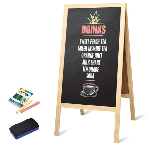 Foldable Multi-Function Double Sided Blackboard with Magnetic Surface