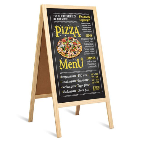 Foldable Multi-Function Double Sided Blackboard with Magnetic Surface