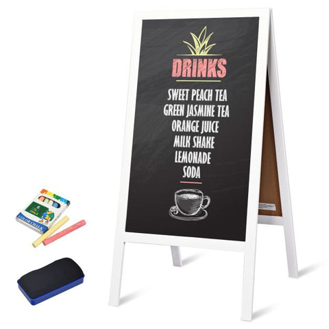 Foldable Multi-Function Double Sided Blackboard with Magnetic Surface
