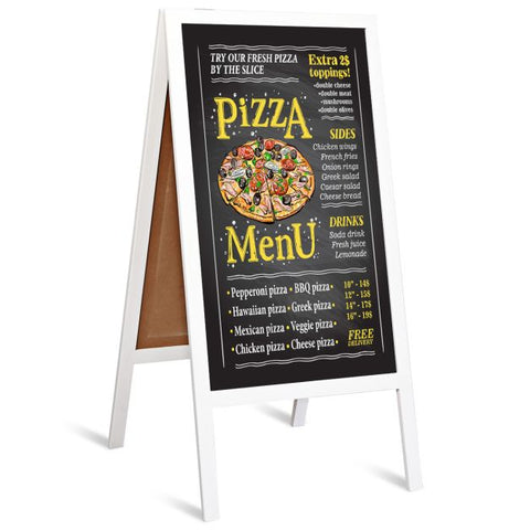 Foldable Multi-Function Double Sided Blackboard with Magnetic Surface