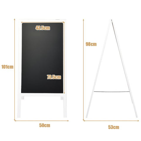 Foldable Multi-Function Double Sided Blackboard with Magnetic Surface
