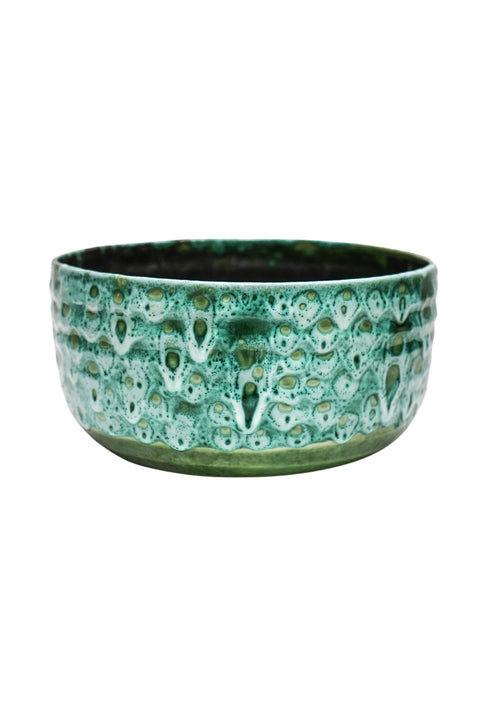 Dazzling Waterproof Planter with Glaze Finish in Emerald