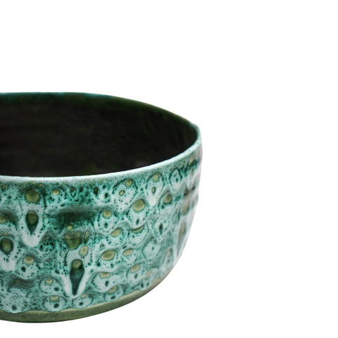 Dazzling Waterproof Planter with Glaze Finish in Emerald