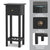 Elegant and Compact Side Table with Ample Storage and Vintage Design