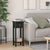 Elegant and Compact Side Table with Ample Storage and Vintage Design