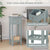 Elegant and Compact Side Table with Ample Storage and Vintage Design