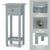 Elegant and Compact Side Table with Ample Storage and Vintage Design