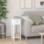 Elegant and Compact Side Table with Ample Storage and Vintage Design