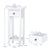 Elegant and Compact Side Table with Ample Storage and Vintage Design