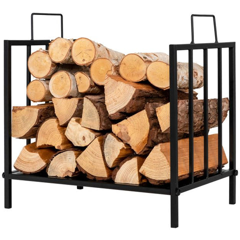 Handy Firewood Log Rack with Elevated Feet for Fireplace or Stove