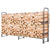 8FT Waterproof PVC Covered Firewood Log Storage Rack