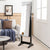 Edgeless Lockable Standing Jewellery Mirror with Storages, Hairdryer Mount, Internal Mirror with LED
