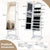 Edgeless Lockable Standing Jewellery Mirror with Storages, Hairdryer Mount, Internal Mirror with LED