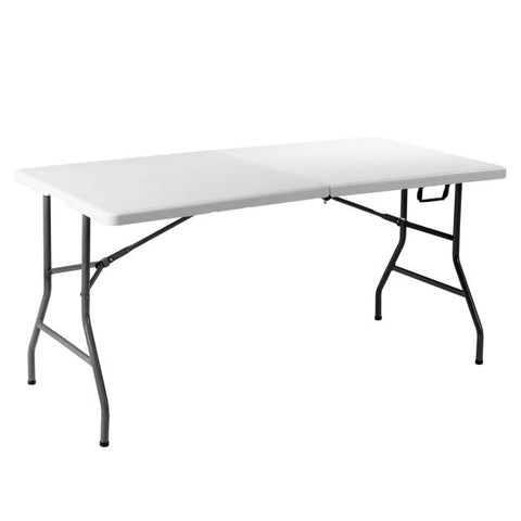 Outdoor Folding Picnic Table with Metal Structure