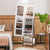 Edgeless Standing Jewellery Mirror with Storages, Shelve, Lock and Internal Mirror with LED