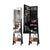 Edgeless Standing Jewellery Mirror with Storages and Internal LED