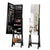 Edgeless Standing Jewellery Mirror with Storages and Internal LED