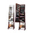 Edgeless Standing Jewellery Mirror with Storages and Internal LED
