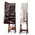 Edgeless Standing Jewellery Mirror with Storages and Internal LED