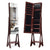 Edgeless Standing Jewellery Mirror with Storages and Internal LED