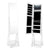 Edgeless Standing Jewellery Mirror with Storages and Internal LED