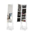 Edgeless Standing Jewellery Mirror with Storages and Internal LED