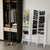 Edgeless Standing Jewellery Mirror with Storages and Internal LED