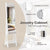 Edgeless Standing Jewellery Mirror with Storages and Internal LED
