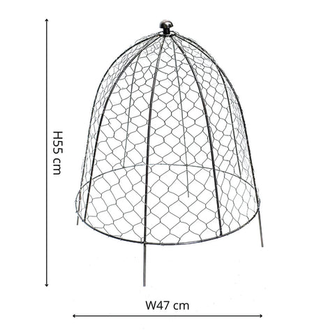 Versatile Protective Plant Wire Cover in Zinc Finish