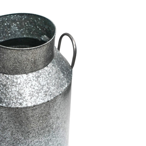 Rustic Milk Churn with Rust-resistant Design and Handles