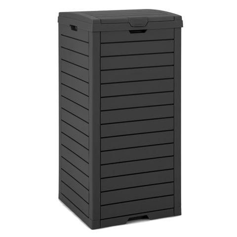 117.5L Large Outdoor Trash Bin with Lid & Liquid Catch Tray