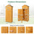 180.5cm Tall Lockable Outdoor Cabinet with Fold-Out Table