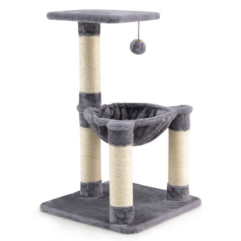 Cat Tree Tower with Multi-Level, Top Perch, and Scratching Posts
