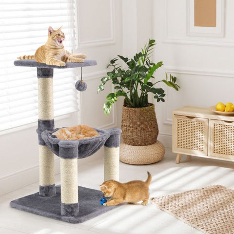 Cat Tree Tower with Multi-Level, Top Perch, and Scratching Posts
