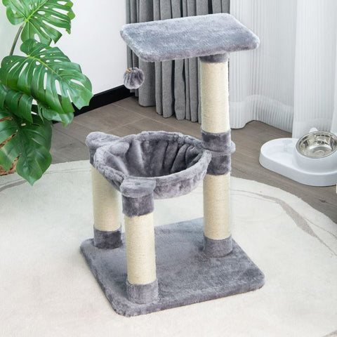 Cat Tree Tower with Multi-Level, Top Perch, and Scratching Posts