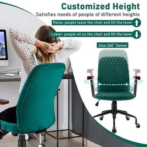 Charming Leisure Swivel Chair with Ergonomic Backrest and Flexible Rotation