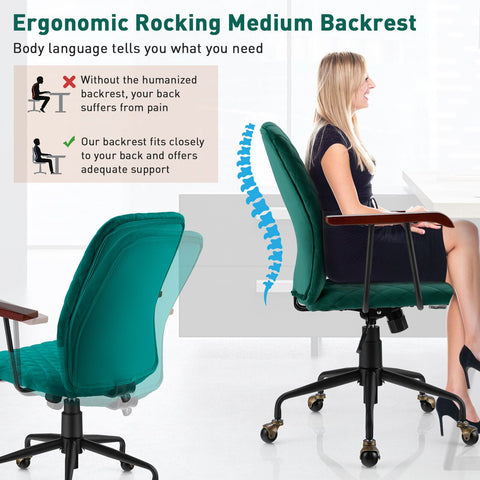 Charming Leisure Swivel Chair with Ergonomic Backrest and Flexible Rotation