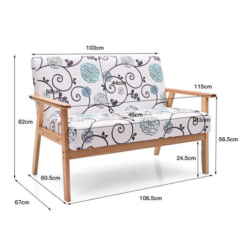 Flowerland Garden Inspire 2 Seater Sofa in 115cm Length