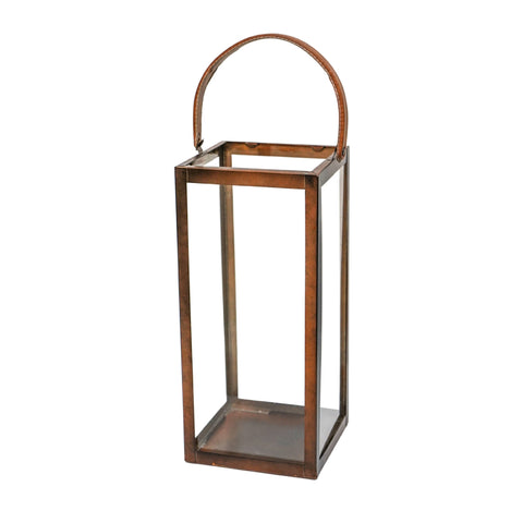 Tall Outdoor Lantern with square Metal Frame