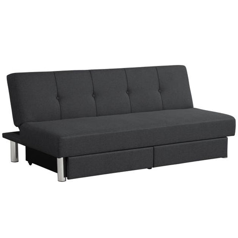 Classic Sofa Bed with Adjustable Backrest and Drawers