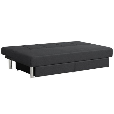 Classic Sofa Bed with Adjustable Backrest and Drawers