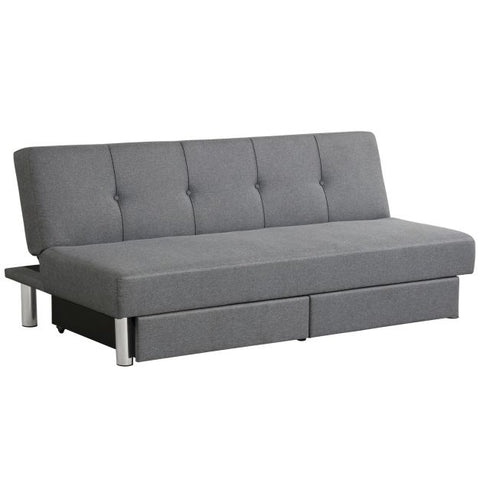 Classic Sofa Bed with Adjustable Backrest and Drawers