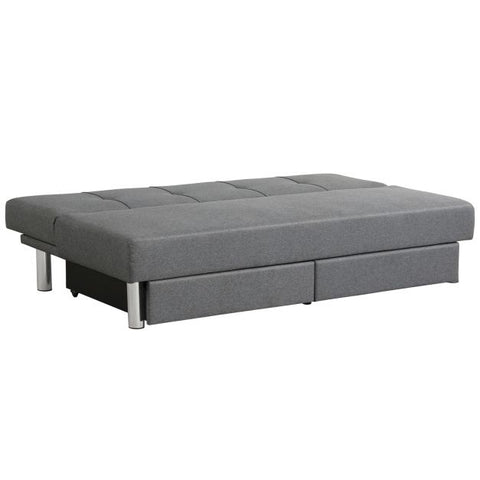 Classic Sofa Bed with Adjustable Backrest and Drawers
