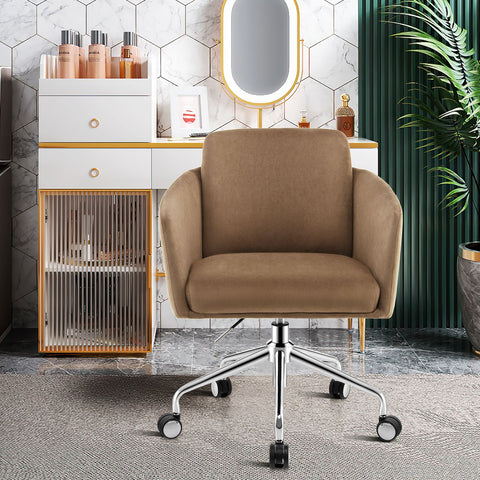 Stylish Height-Adjustable Leisure Chair with Ergonomic Design and Cushioned Seat