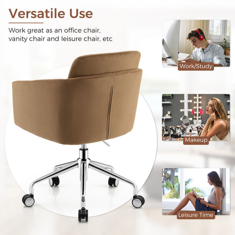 Stylish Height-Adjustable Leisure Chair with Ergonomic Design and Cushioned Seat