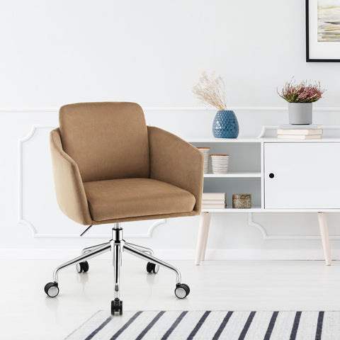 Stylish Height-Adjustable Leisure Chair with Ergonomic Design and Cushioned Seat