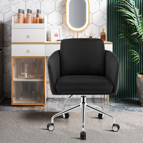 Stylish Height-Adjustable Leisure Chair with Ergonomic Design and Cushioned Seat